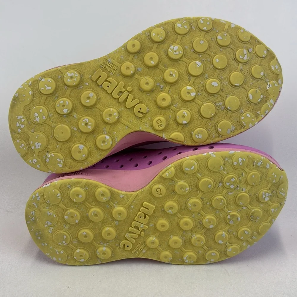 NATIVE Robbie Sugarlite SlipOn Waterproof Shoes Purple/Pink Kids Size C8